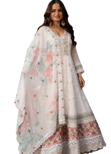 New Arrival Forever Hits Premium 3pcs Party Wear Anarkali Suit 40-44