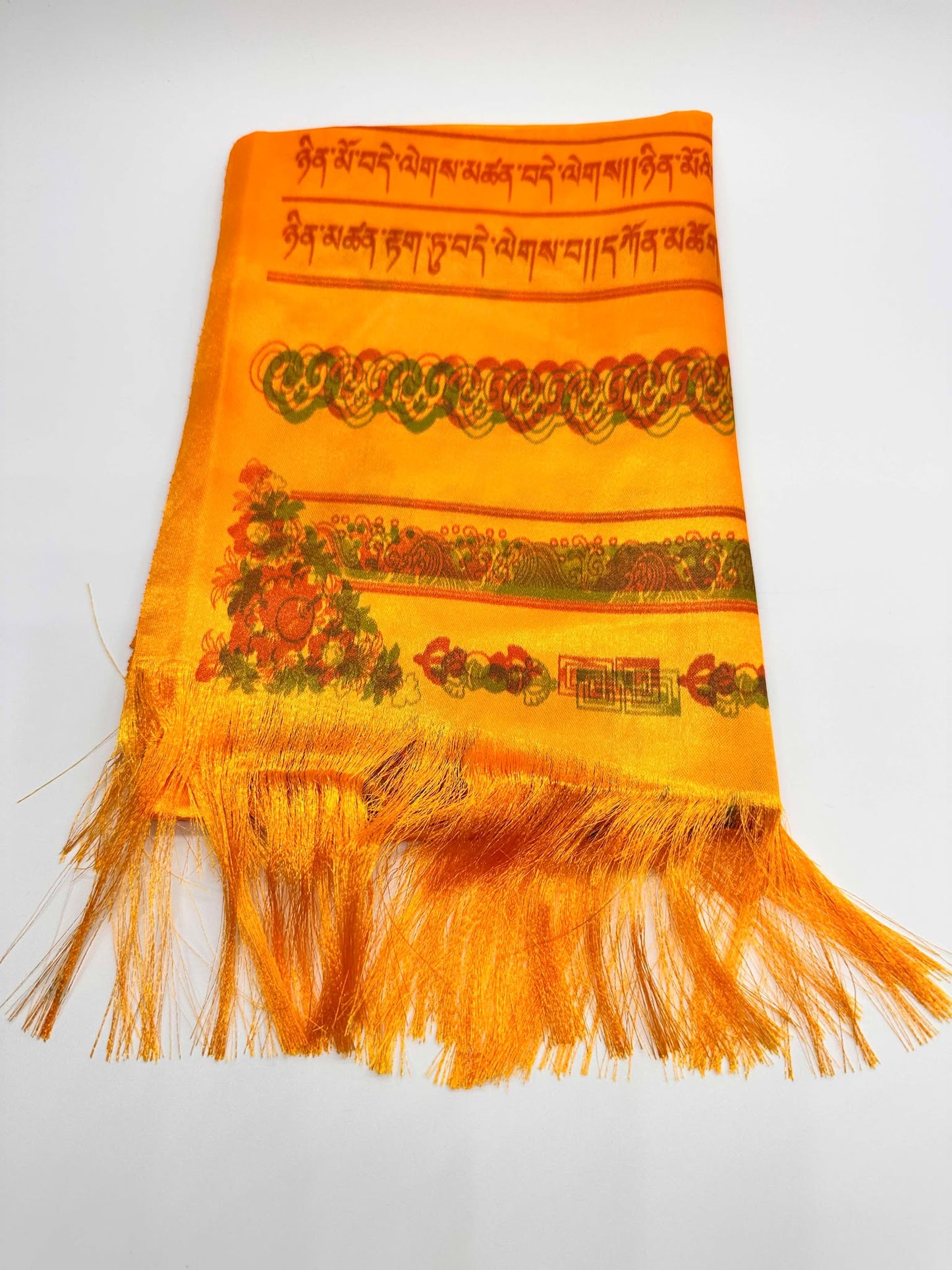 Tibetan Buddhism Satin Auspicious Khada