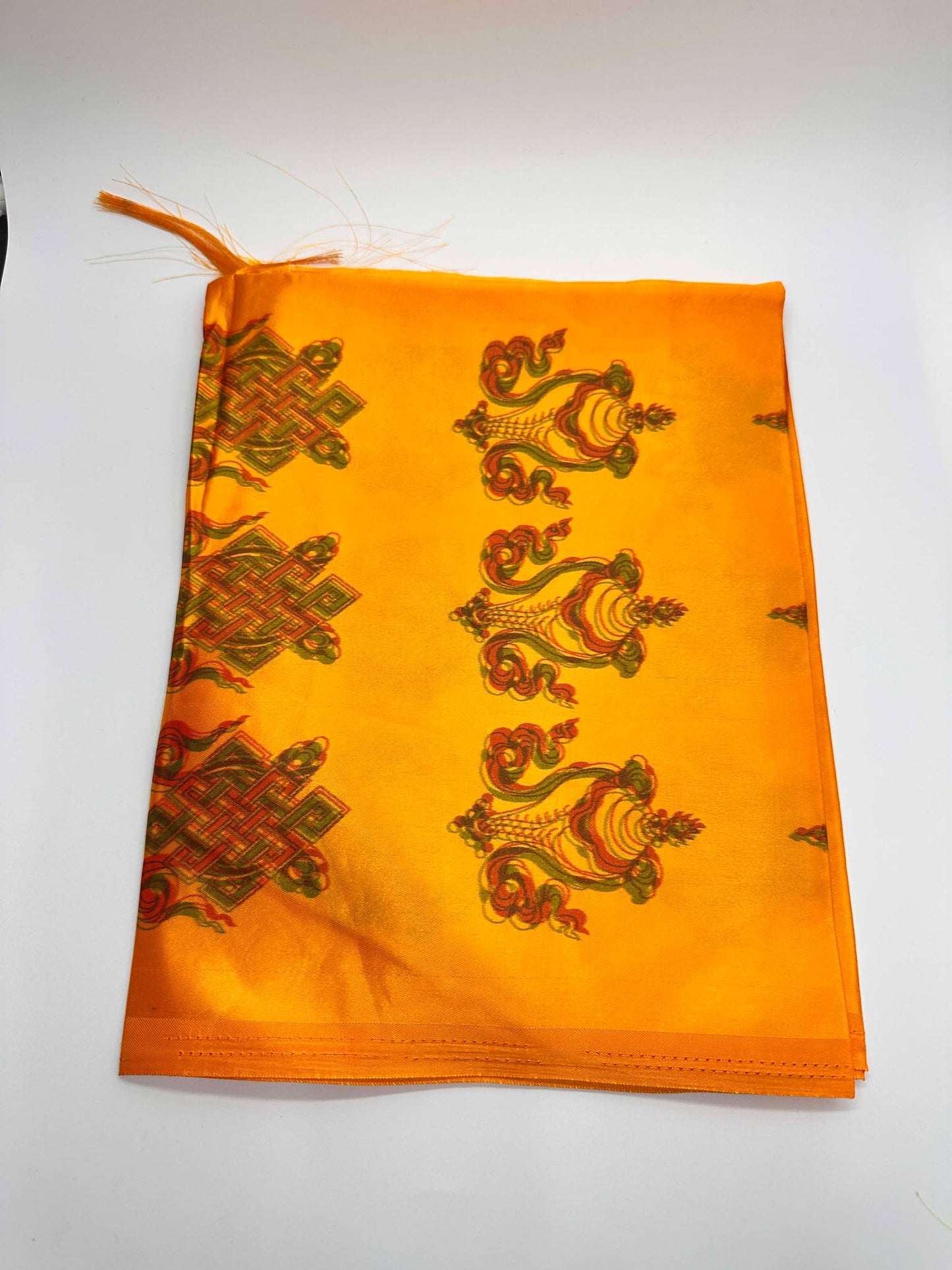 Tibetan Buddhism Satin Auspicious Khada