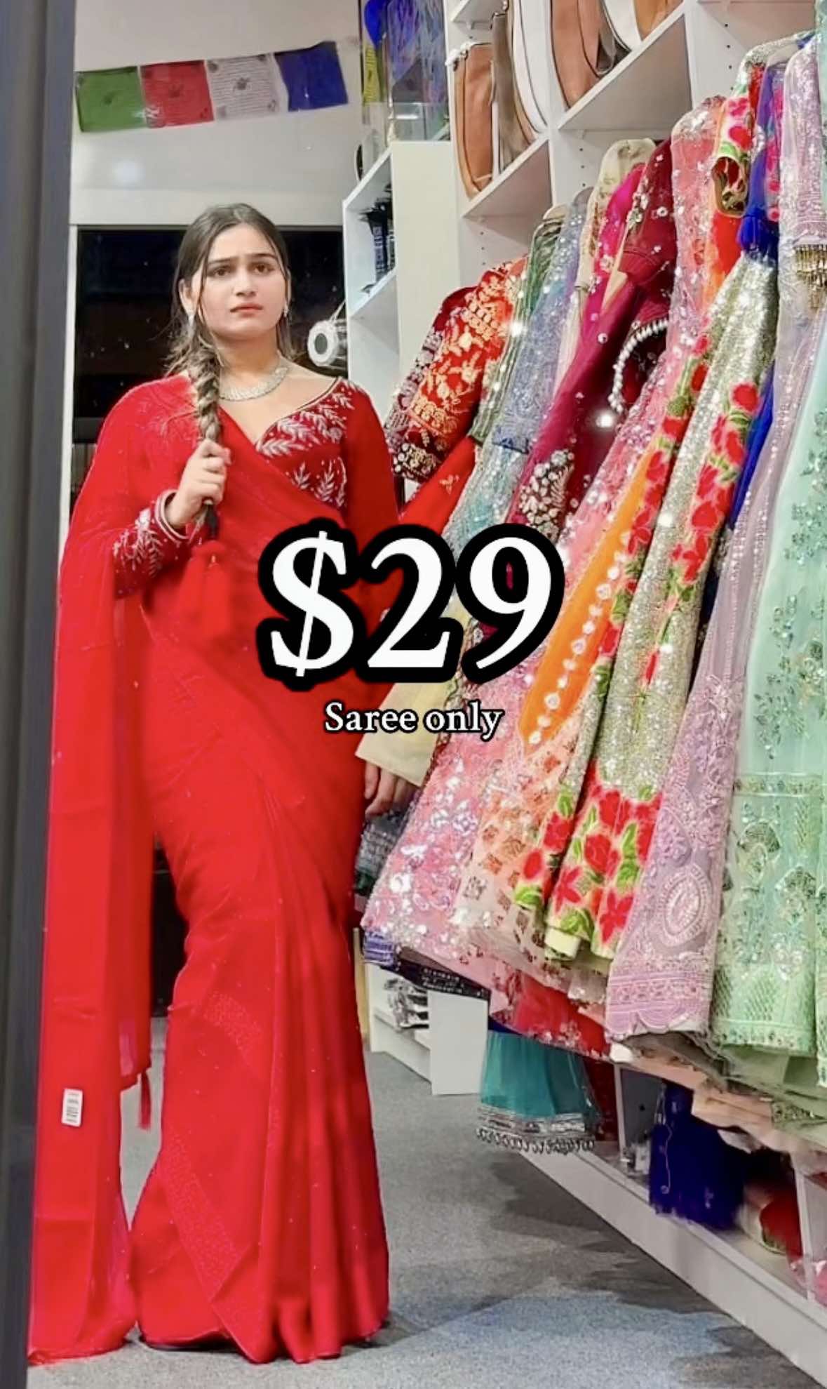 Teej Special Red Saree
