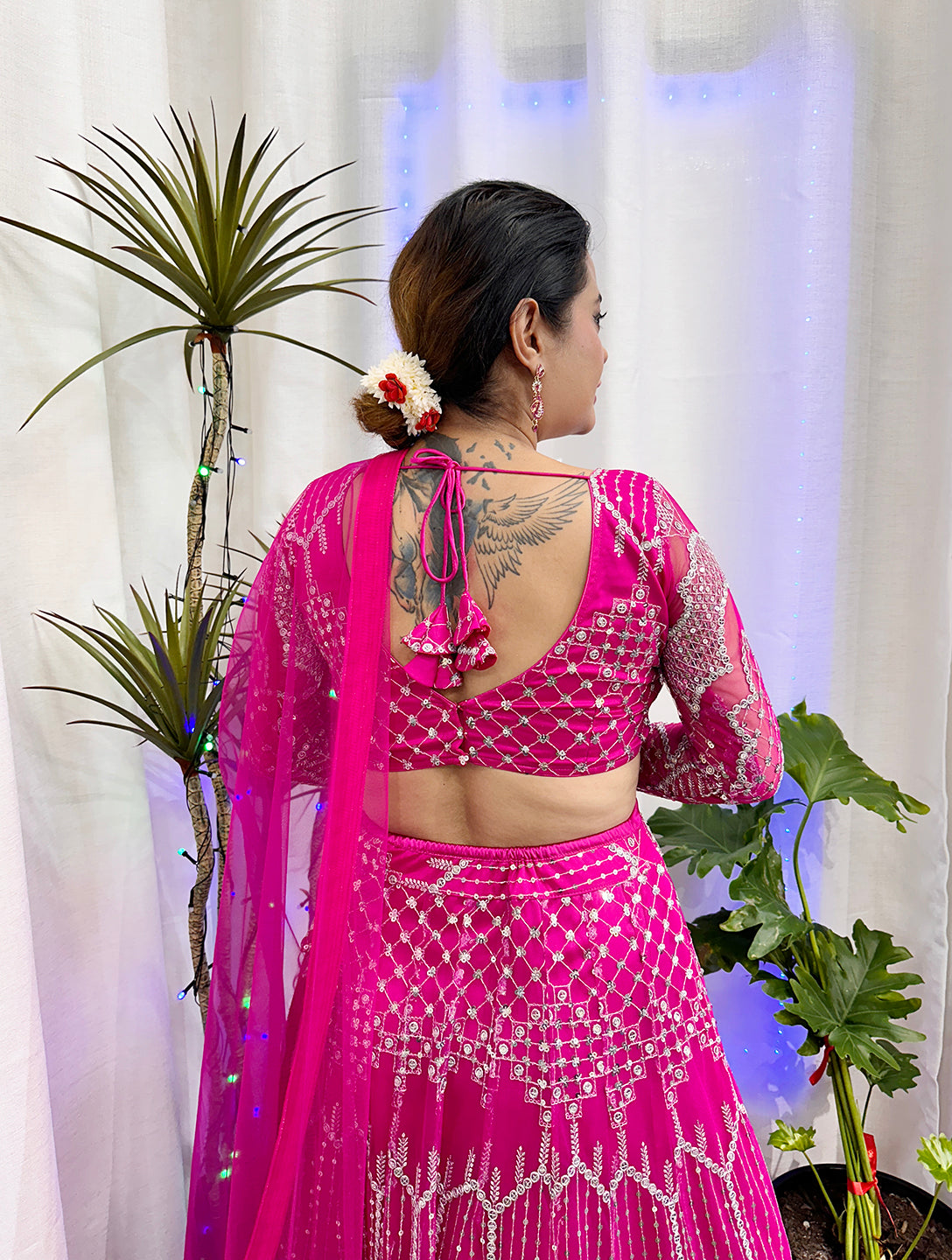 Hot Pink Lehenga Choli