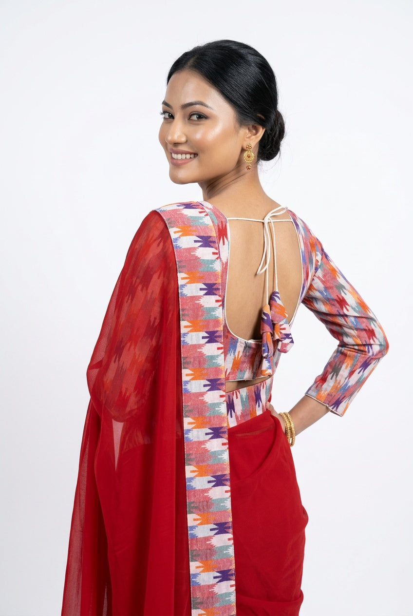 New Arrival Designer Dhaka Saree Set-Red