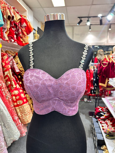 Designer Tube Blouse Purple