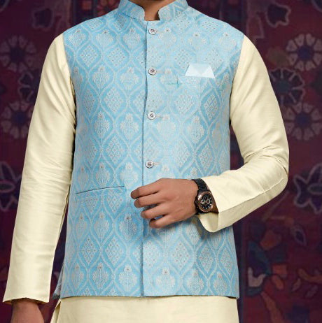 Waist Coat Sky Blue 40