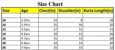 Kid's Pure Cotton Kurta Pyjama Set