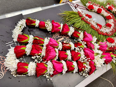 Fresh Rose Mala For Wedding / Engagement