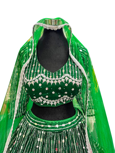 Dark Green Lehenga Choli