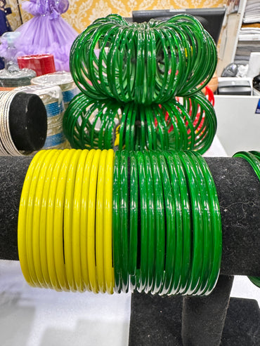 Glass Bangles Yellow 2.4-2.8