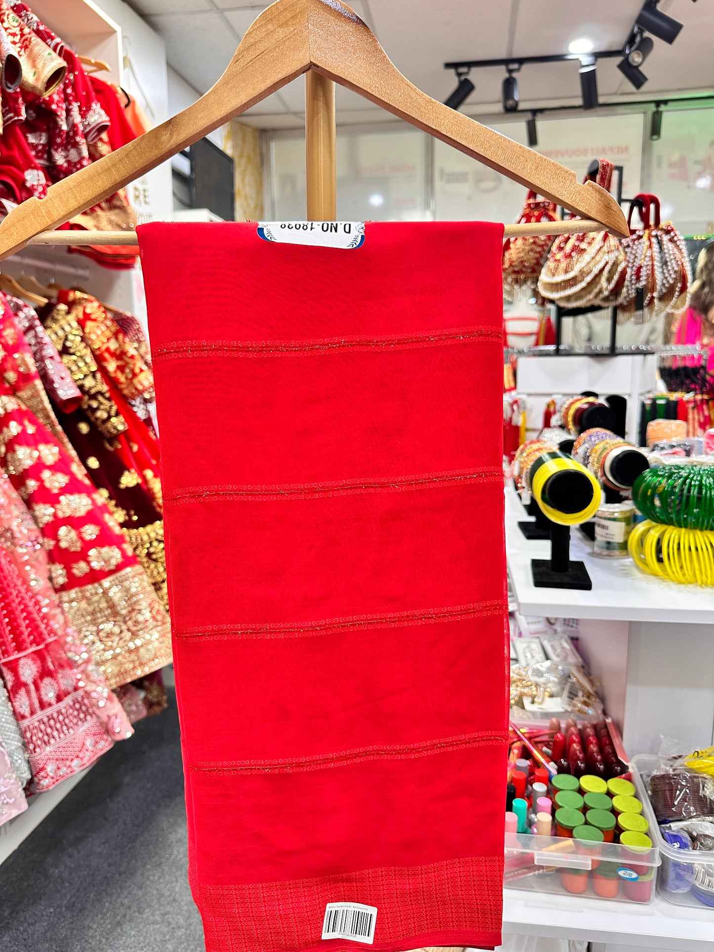 Teej Special Red Saree