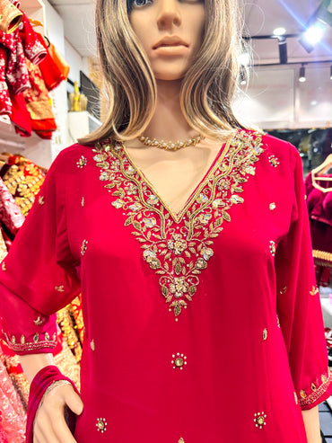 Party Wear Hand Work Suit RP