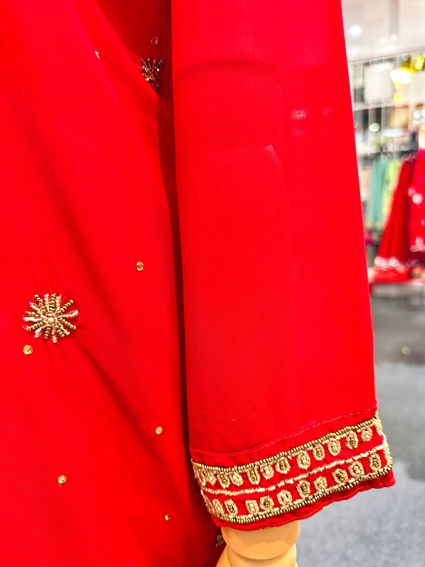 Teej Special HandWork Kurta Suit-R