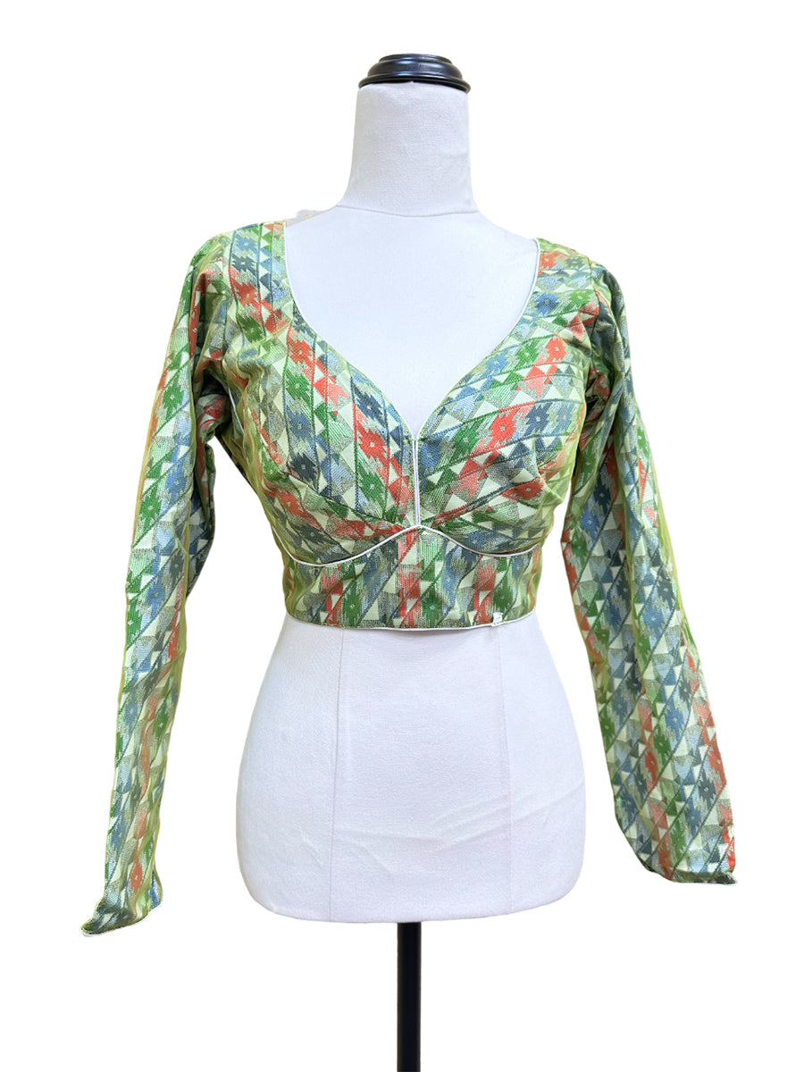 Dhaka Choli Multi Color