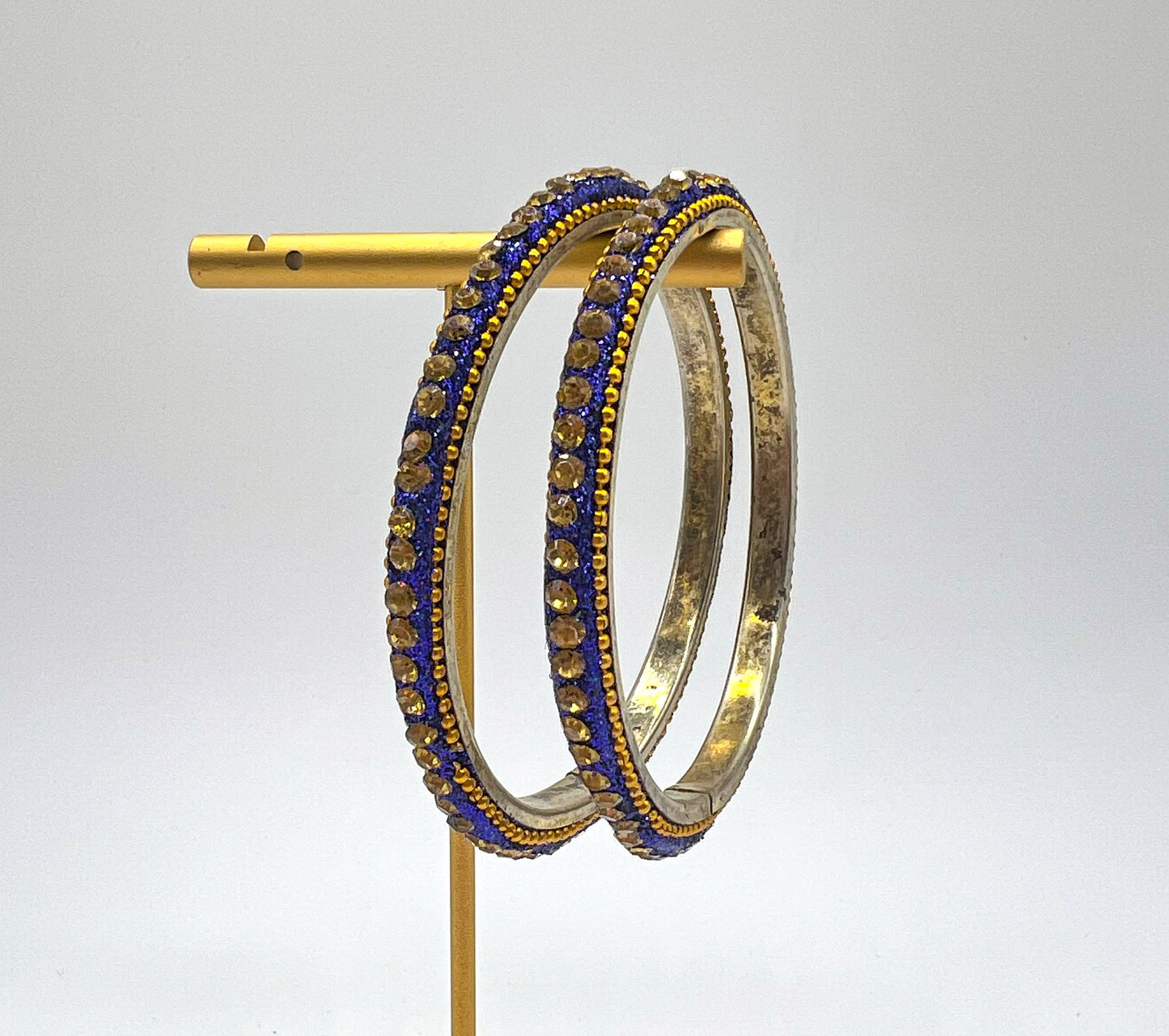 Pair Bangles Blue 2.6