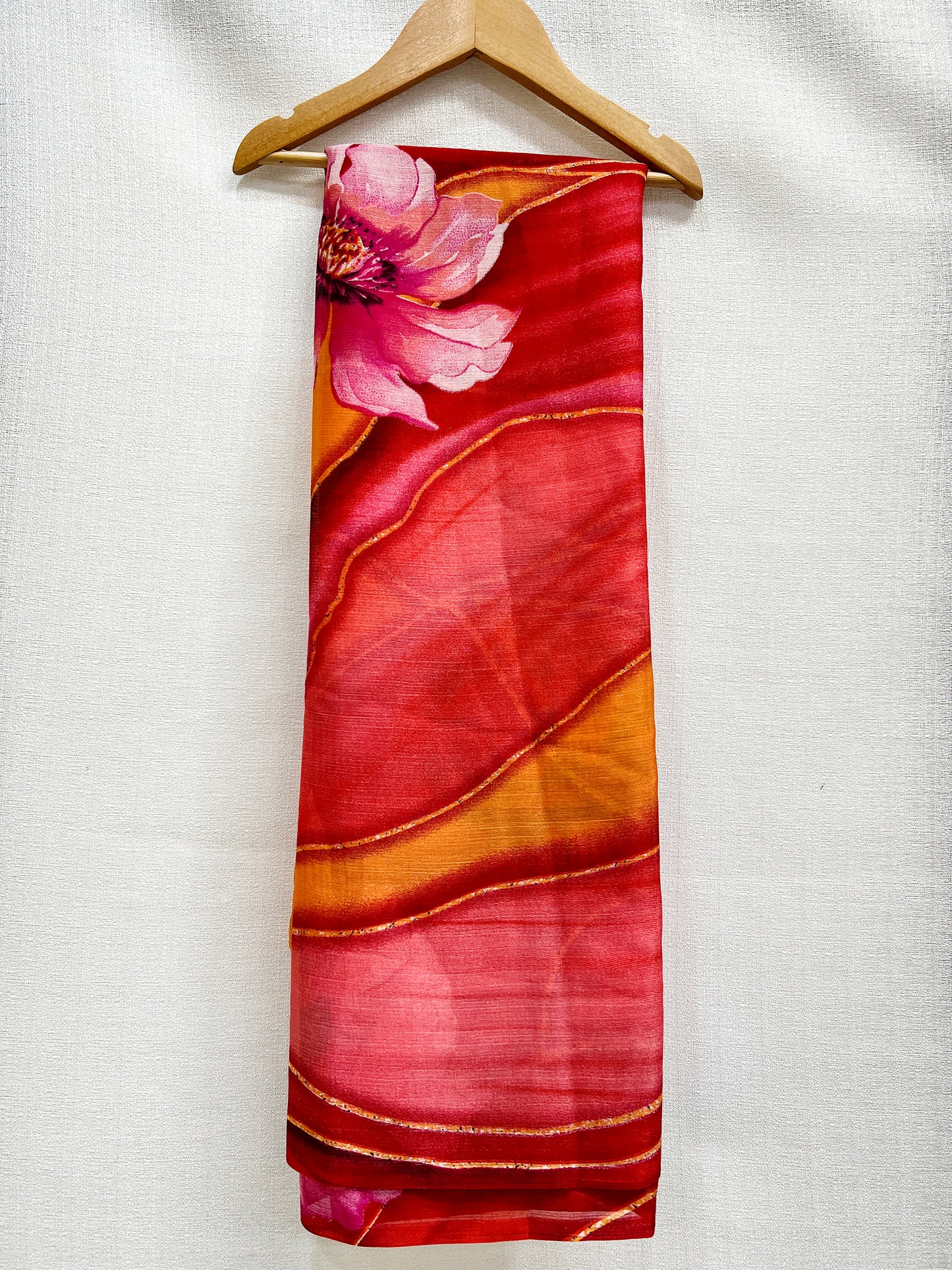 Trending Chiffon Saree Pico Falls Done