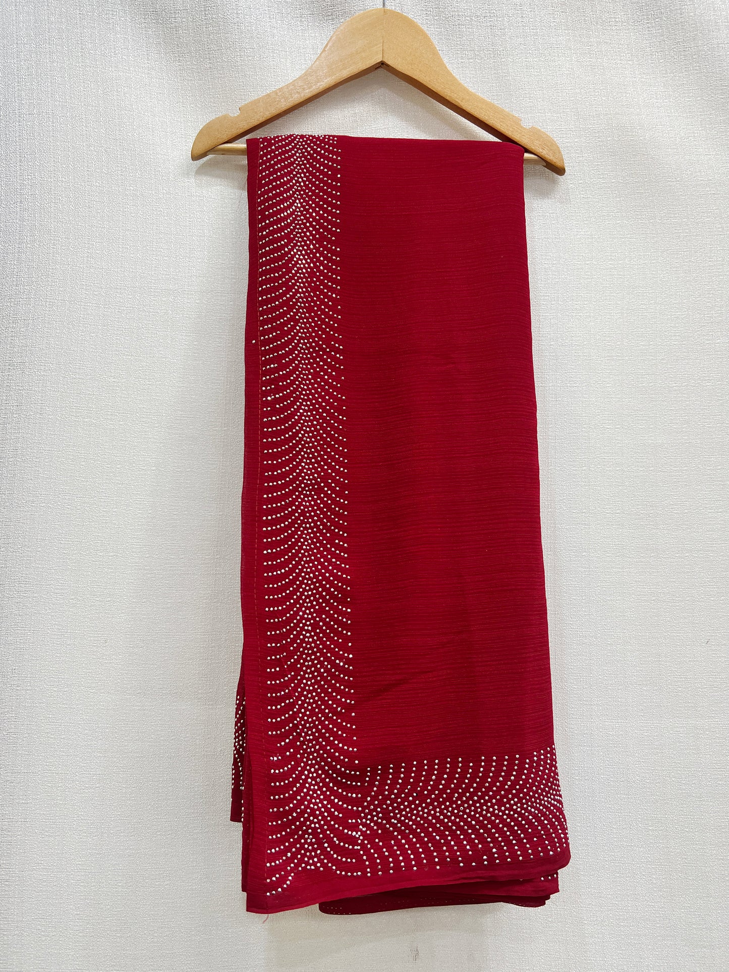 Swarovski Work Chiffon Saree