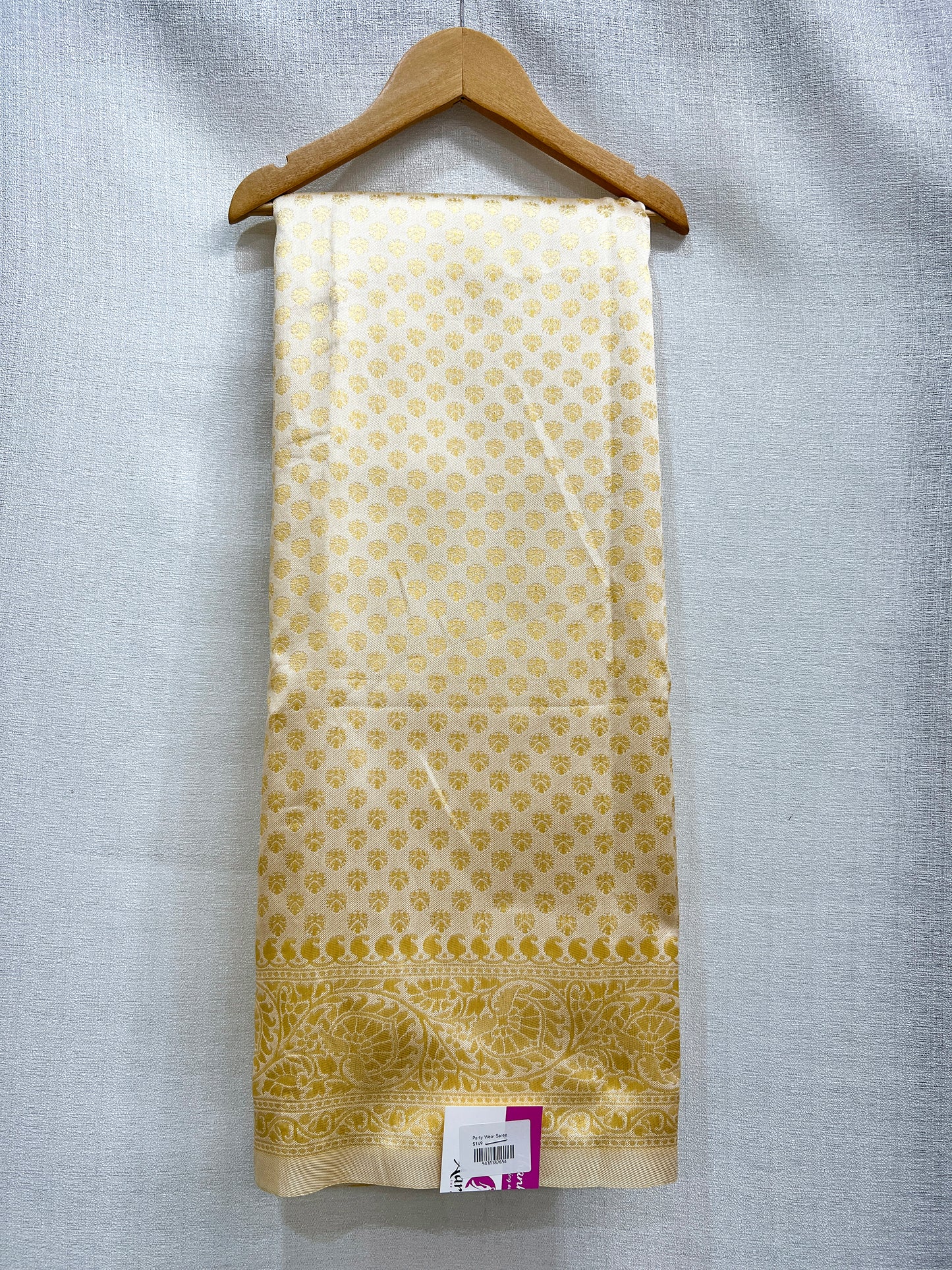 Party Wear Saree Golden