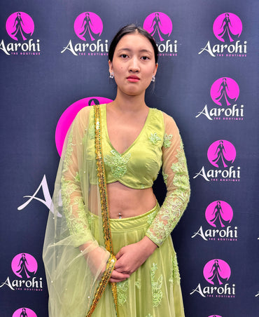 Beautiful Lehenga Choli-Parrot