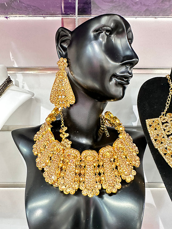 Gold Plated Choker Set