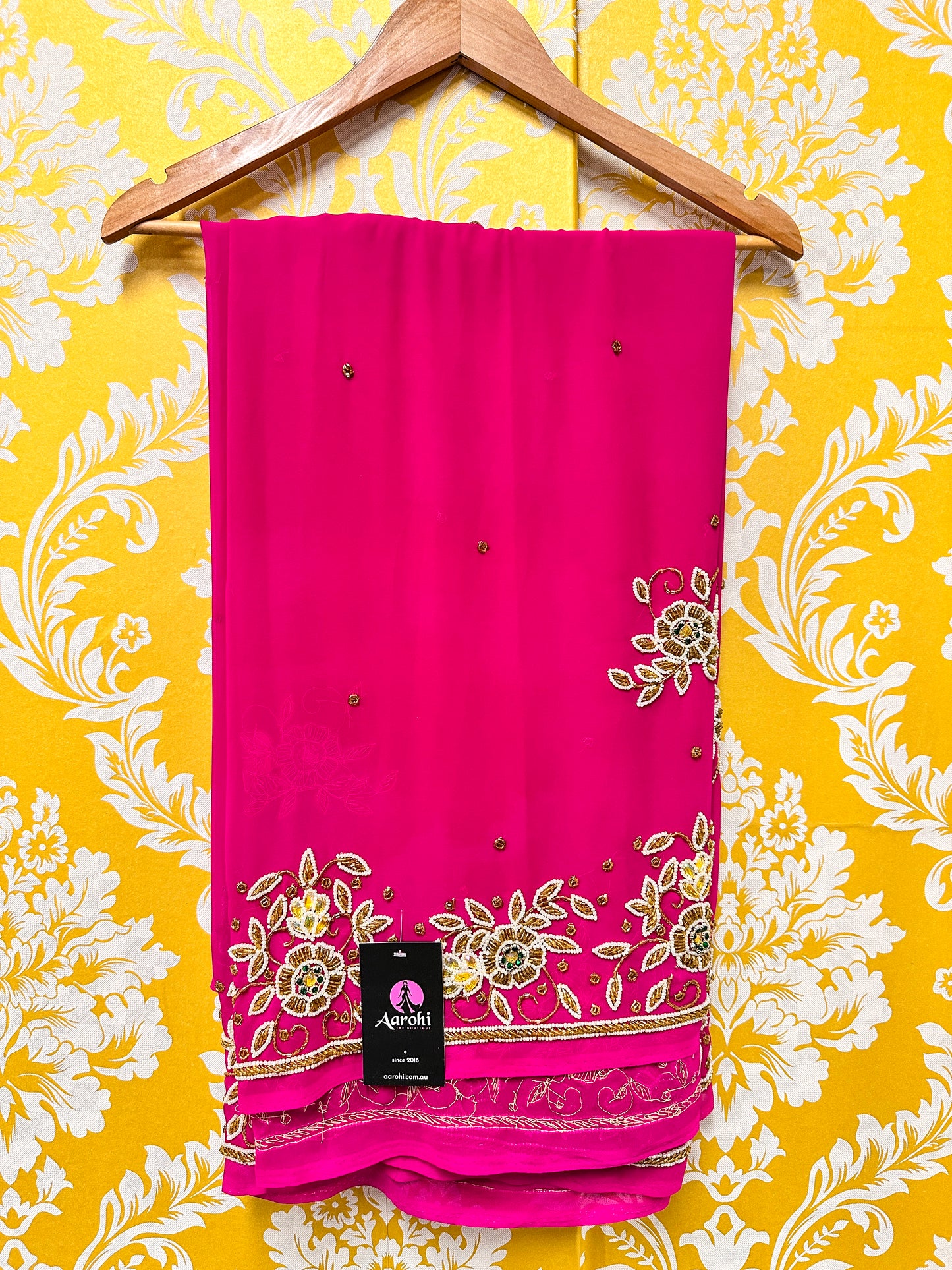 Heavy Hand Work Saree