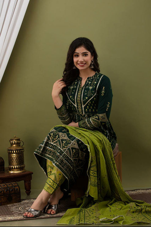 Cotton Anarkali Set
