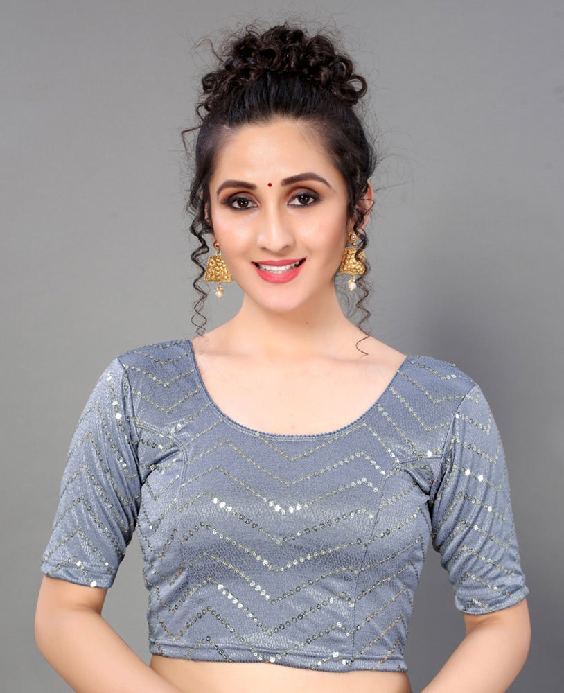 Sequence Stretchable Top Grey