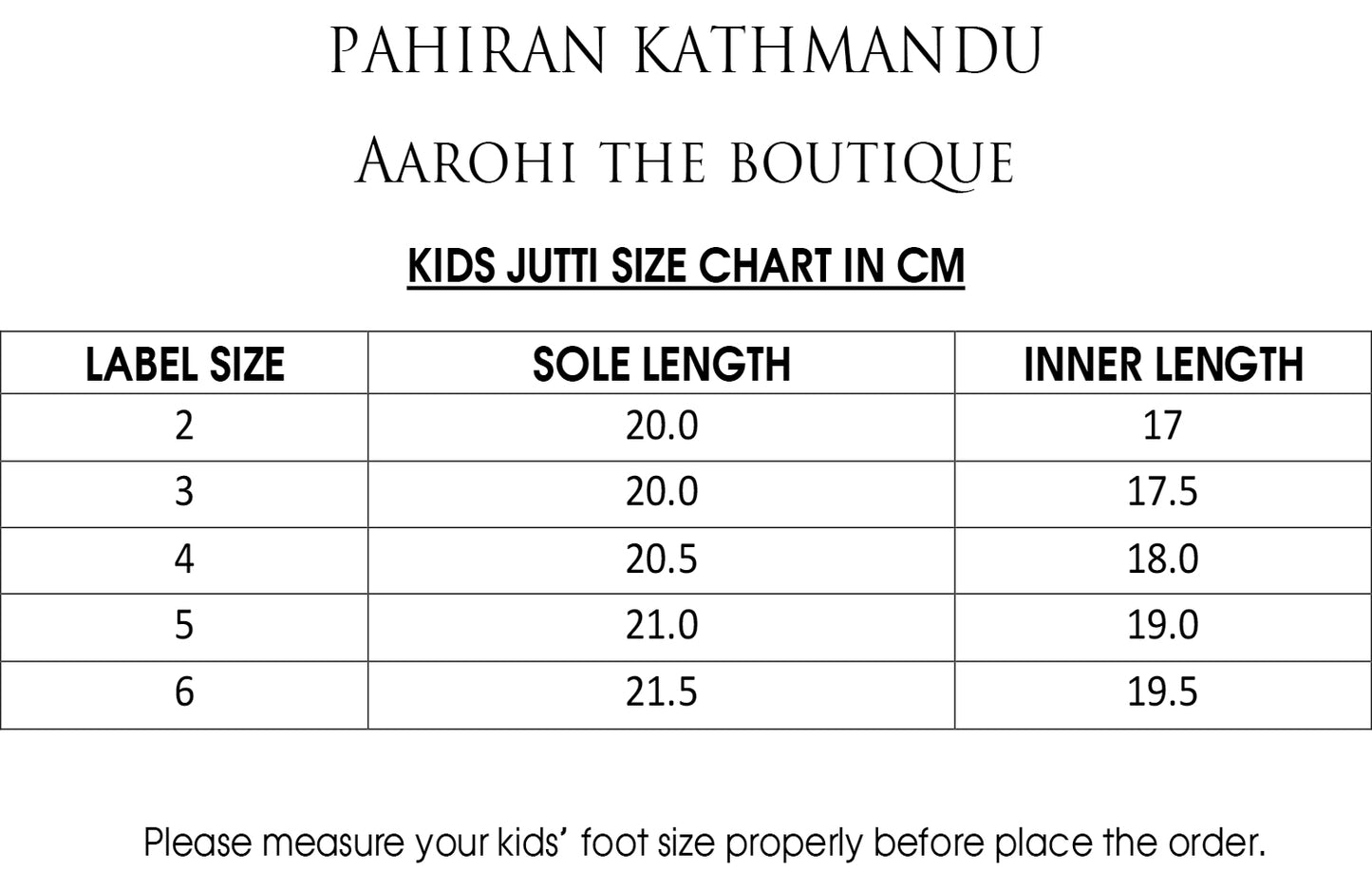 Girl's Party Wear Jutti 2-8 LS