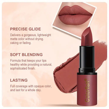 Lipstick Long-Lasting, Waterproof, Smudge-Proof