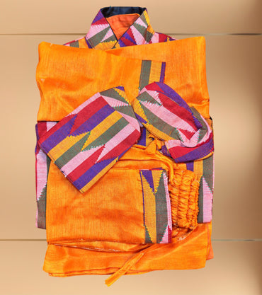 Boys Pasni Set Dhaka Orange