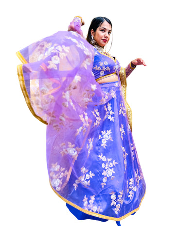 Lehenga Choli-Purple