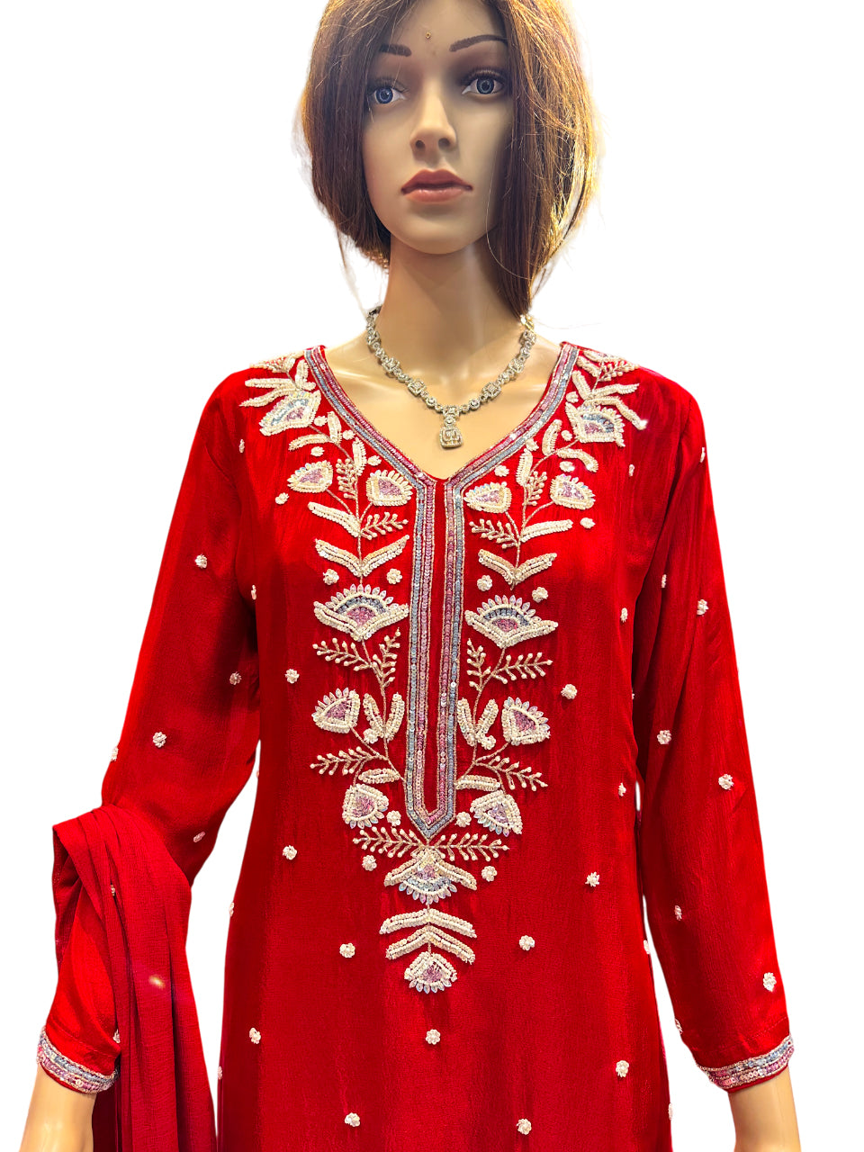 Teej Special Hand Work Kurta Suit
