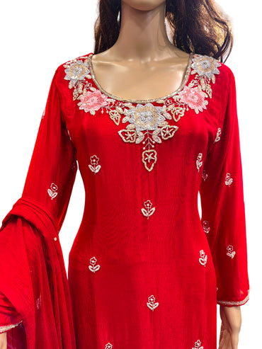 Teej Special Hand Work Kurta Suit R2