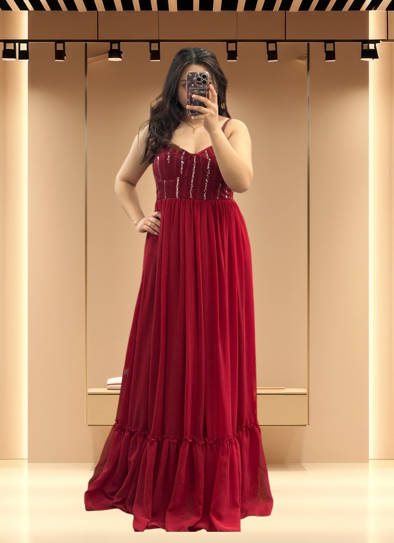 Designer Gown Red