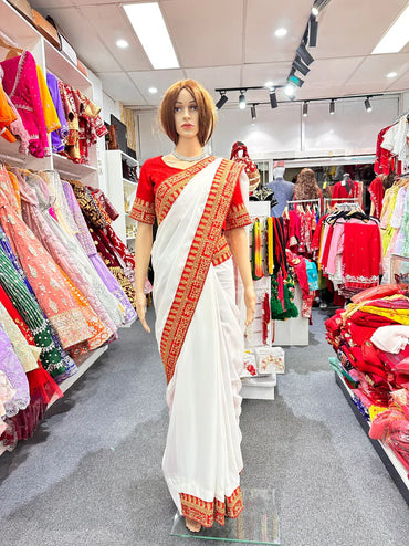 Origional Saubhagya Saree-Blouse set