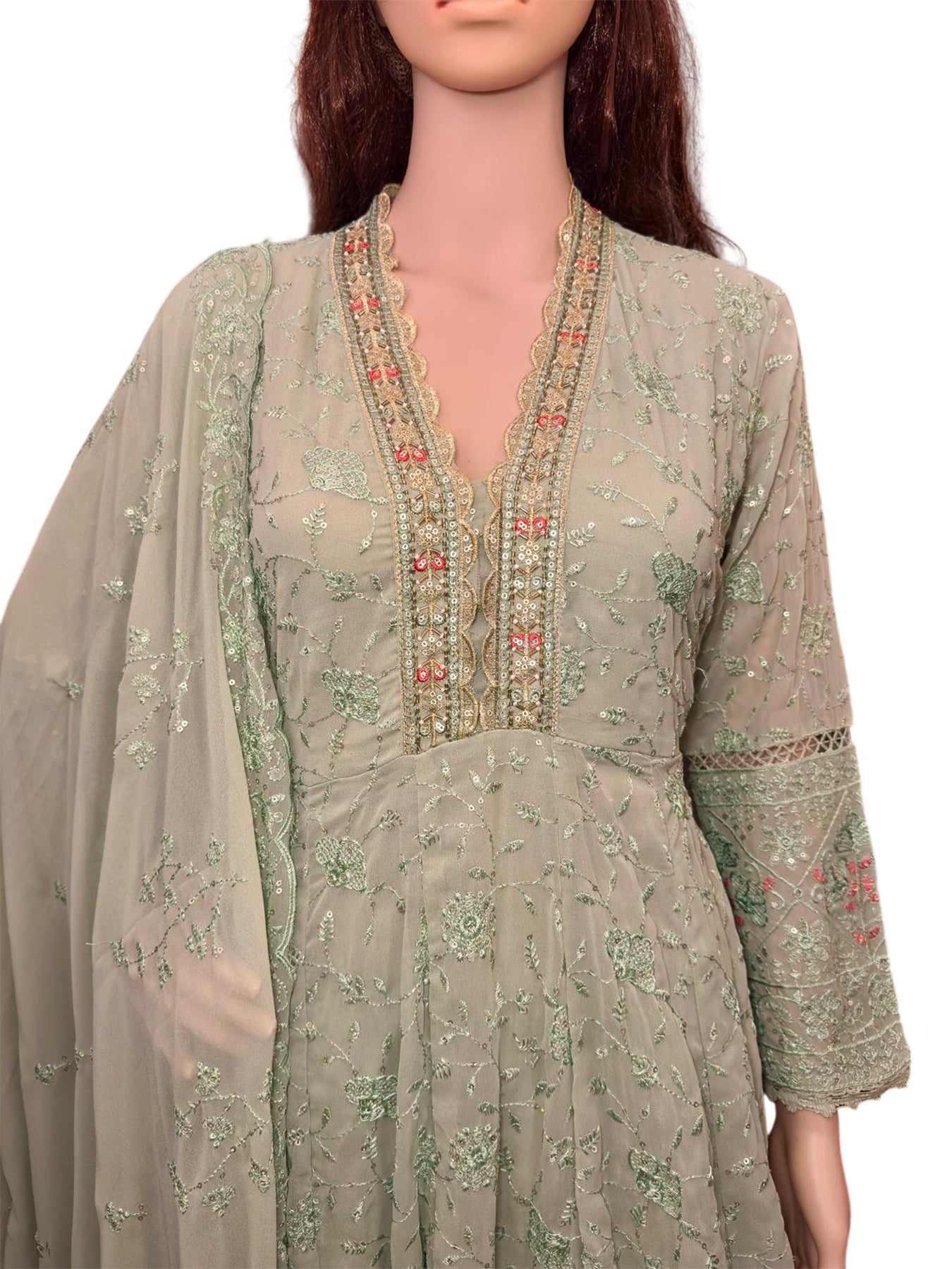 New Arrival Forever Hits Premium 3 Pc Party Wear Anarkali Suit Size 38 Fit for 36-38