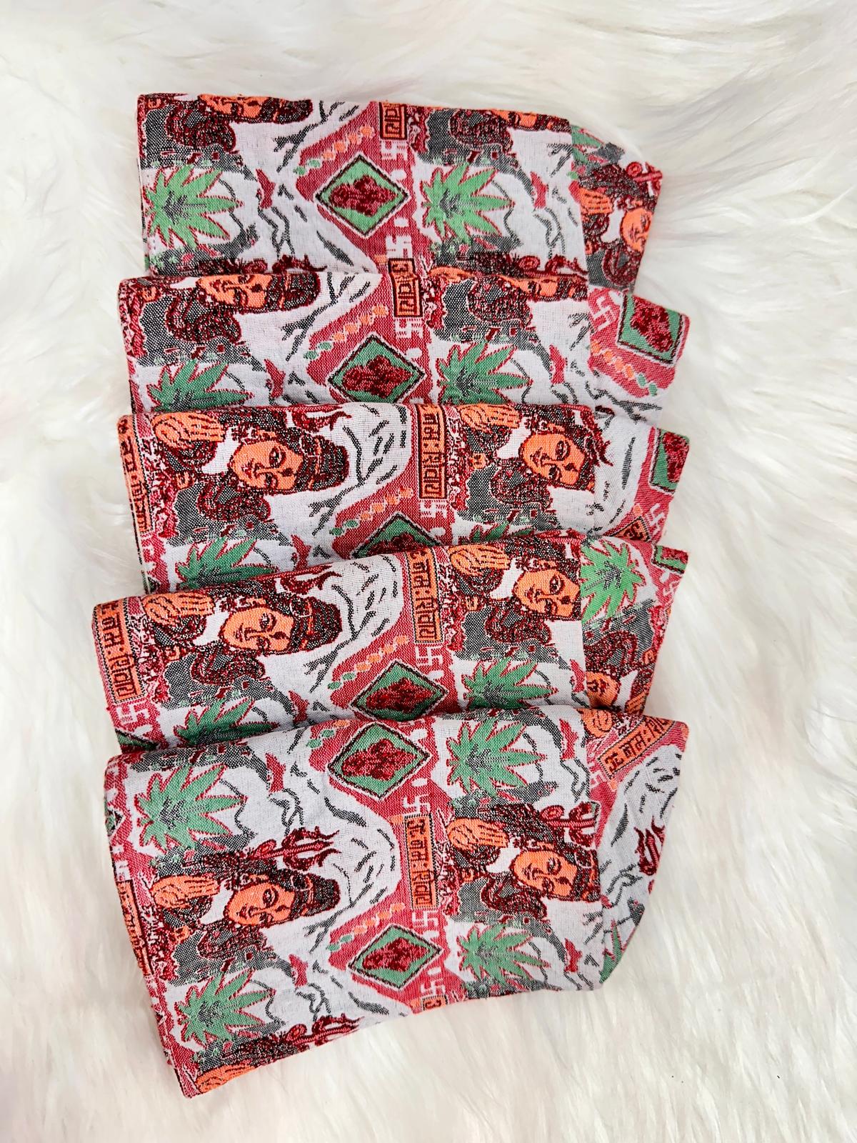 Bulk !! Dhaka Topi God Print 5 Pc Pack | 2 Design
