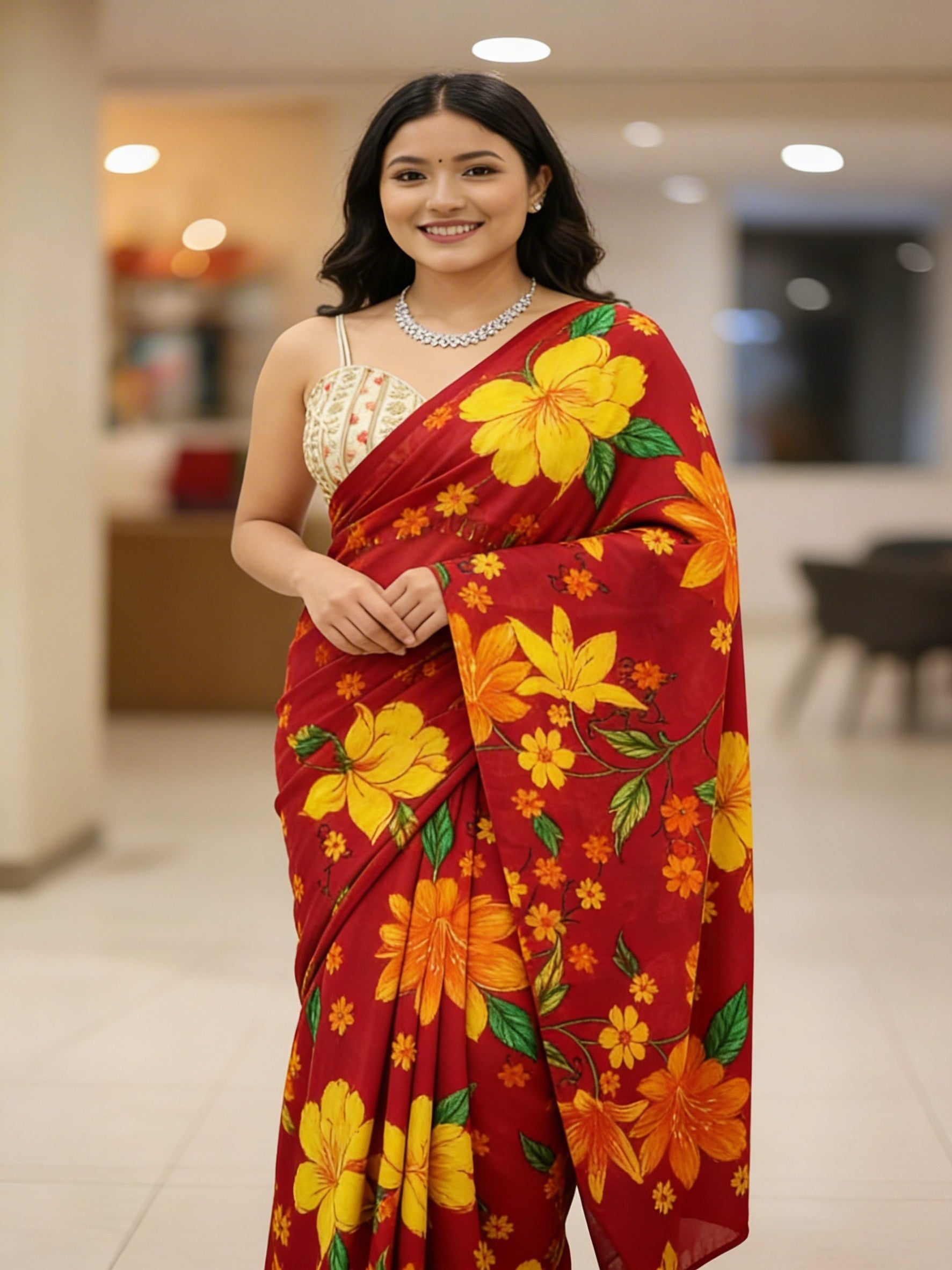 Viral Print Saree | 2 Colors