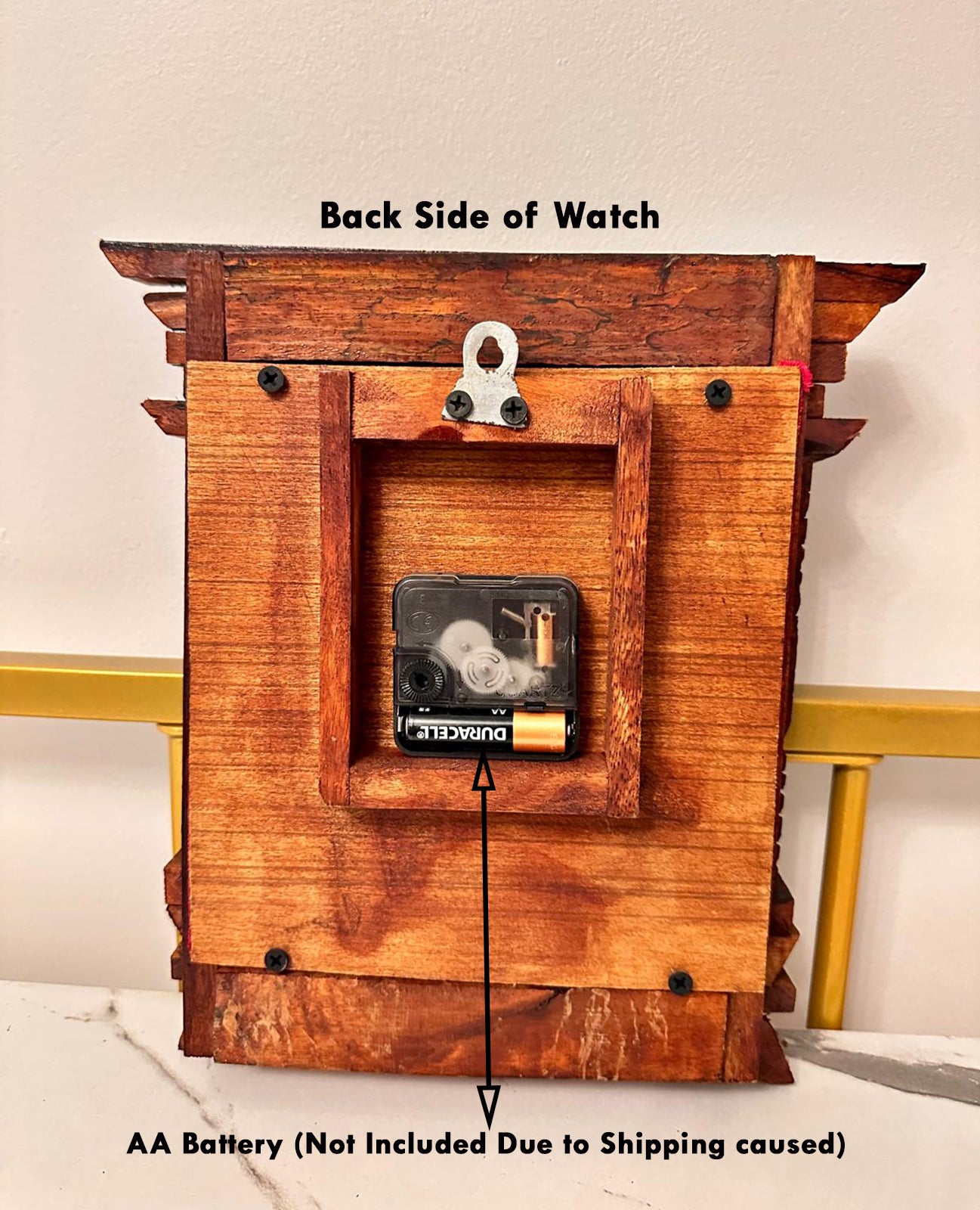 Hand Made Design Wood Wall Clock For Living, Office Decoration