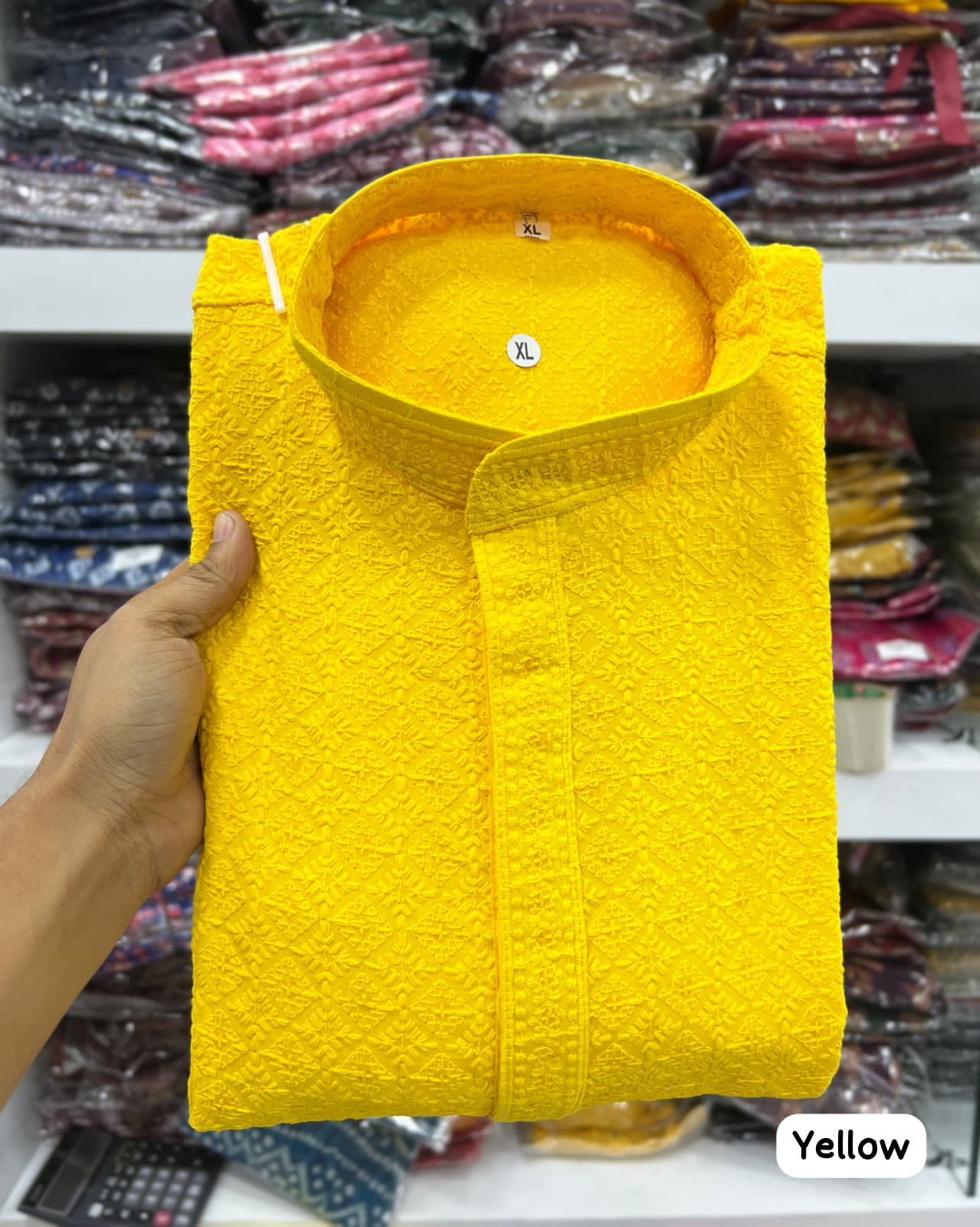 Chikan Kari Men's Kurta-Premium