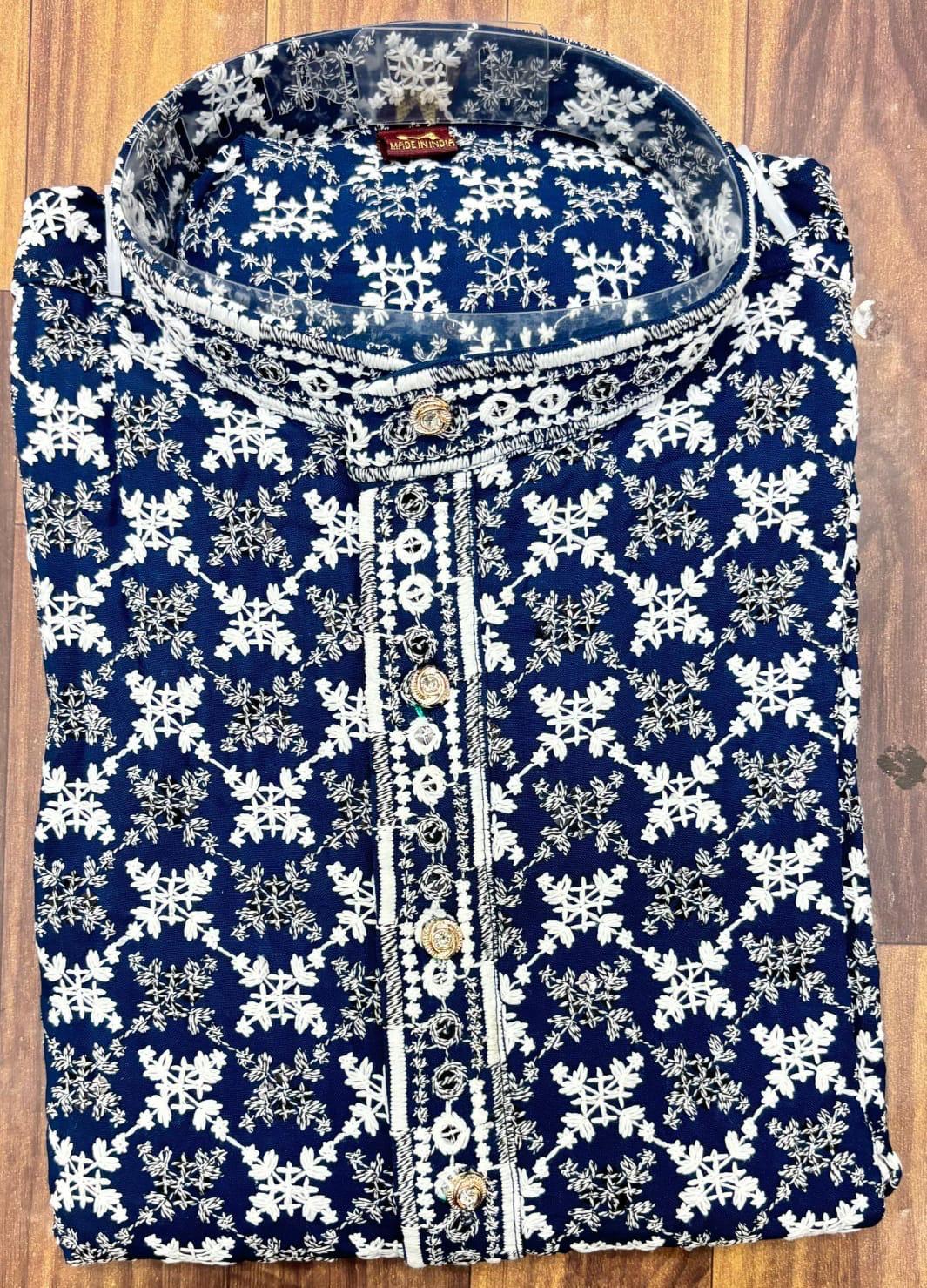 Traditional Chikan Work Kurta
