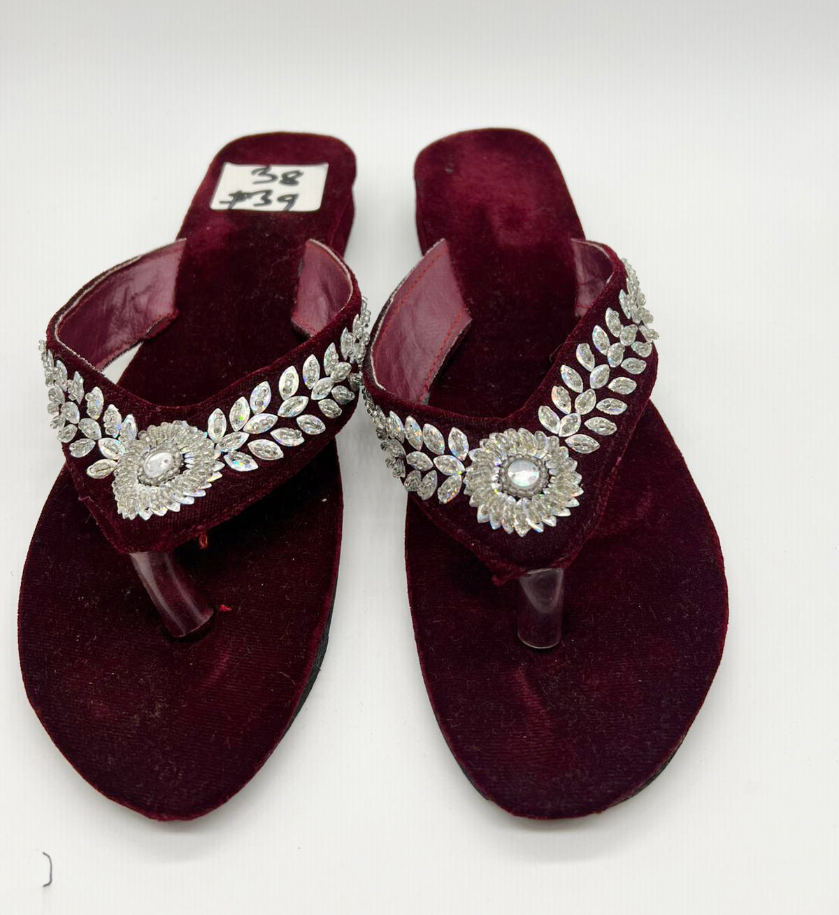 Nepali Handmade Embroidered Velvet Slipper