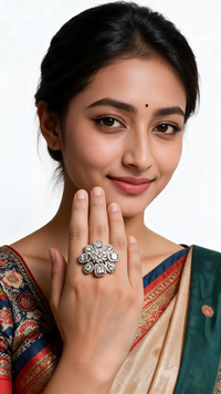 AD Premium Ring Perfect for Saree Blouse, Festival, Party-Function
