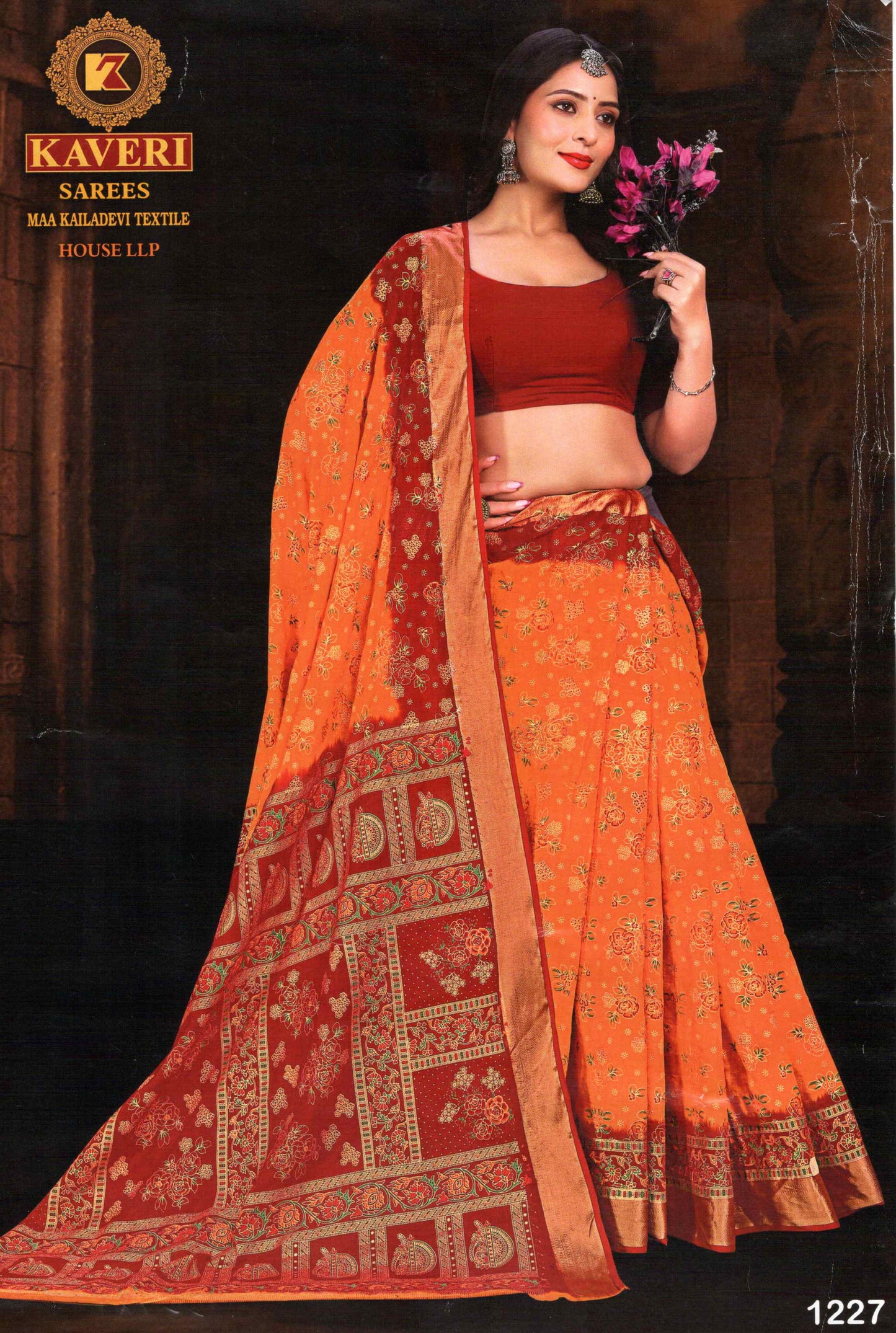 Pure Cotton Kaveri Light Weight Saree, 8 Design