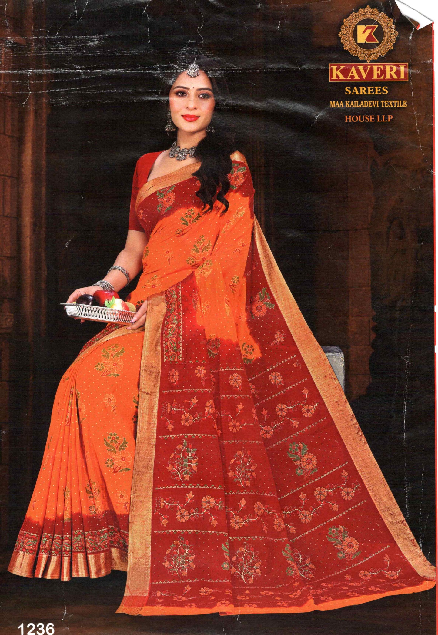 Pure Cotton Kaveri Light Weight Saree, 8 Design