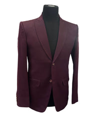 Premium Men's Blazer Burgundy 36 (Small)