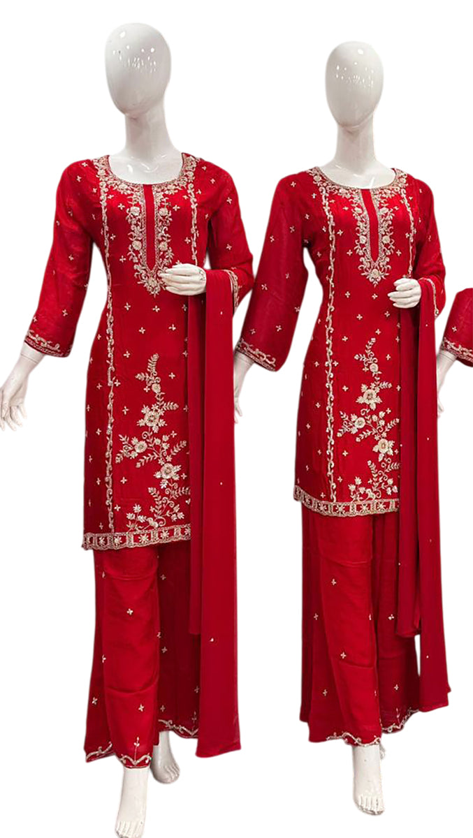 Teej Special Hand Work Kurta Suit