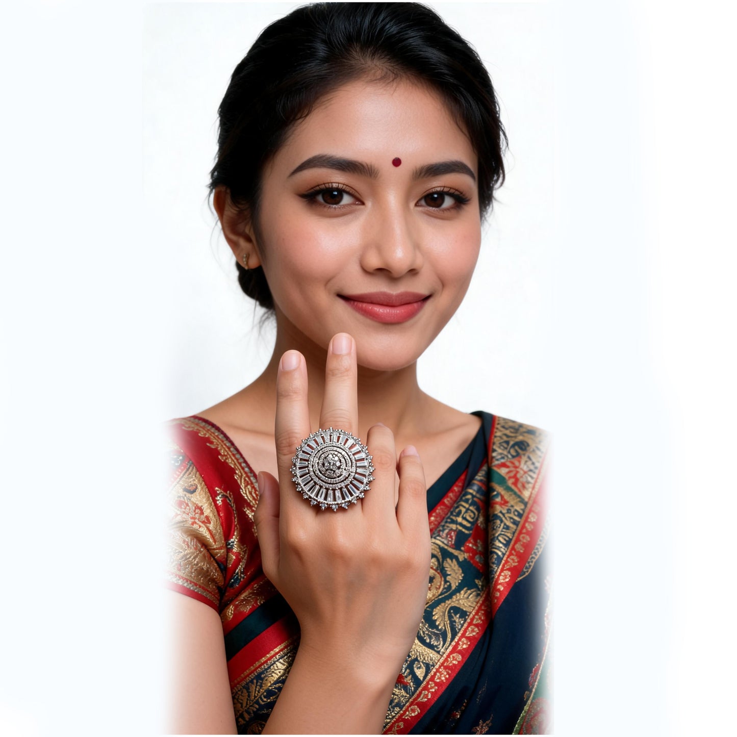 AD Premium Ring Perfect for Saree Blouse, Festival, Party-Function