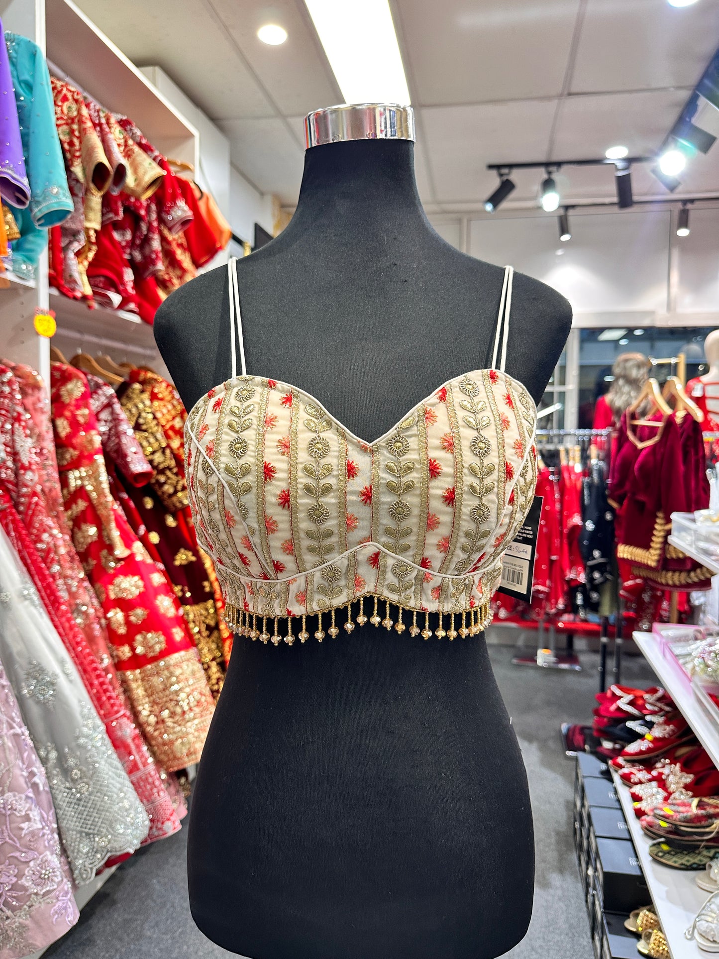 Designer Tube Blouse Off White