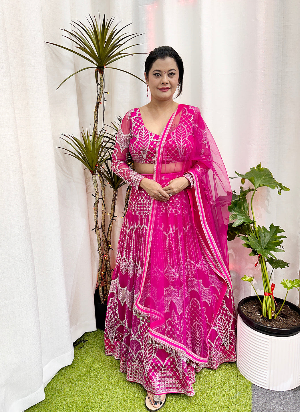 Hot Pink Lehenga Choli