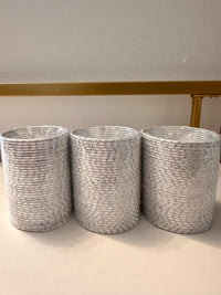 Metal Bangles Silver / White