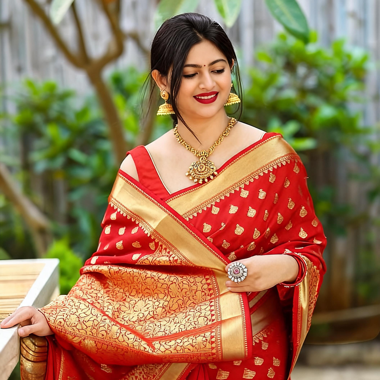 AD Premium Ring Perfect for Saree Blouse, Festival, Party-Function